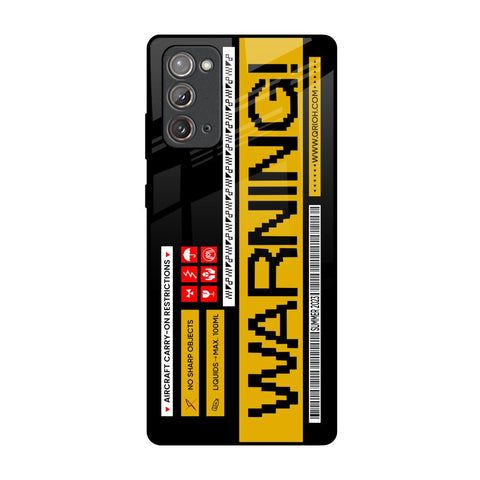 Aircraft Warning Glossy Case for Samsung Galaxy Note 20