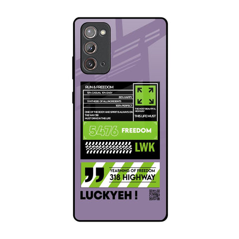 Run & Freedom Glossy Case for Samsung Galaxy Note 20