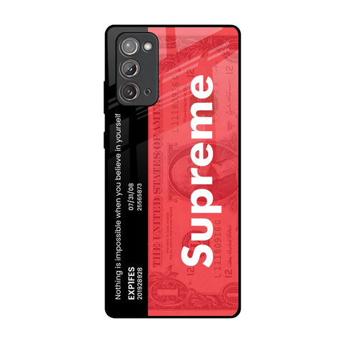 Supreme Ticket Glossy Case for Samsung Galaxy Note 20