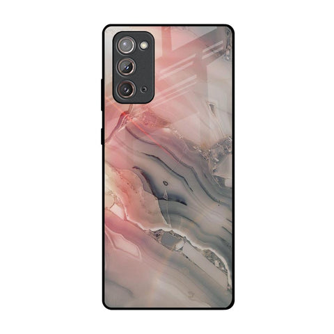Pink And Grey Marble Glossy Case For Samsung Galaxy Note 20