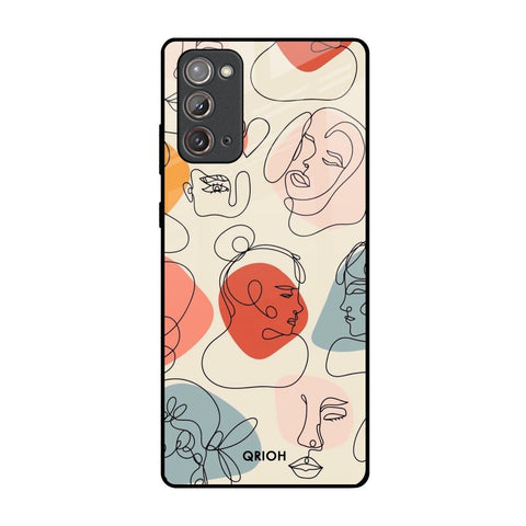 Abstract Faces Glossy Case for Samsung Galaxy Note 20