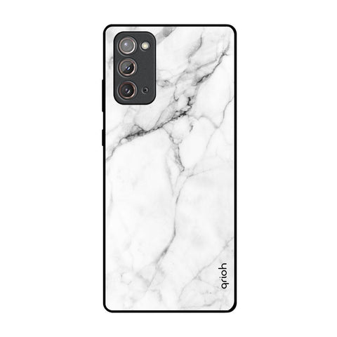 Modern White Marble Glossy Case for Samsung Galaxy Note 20