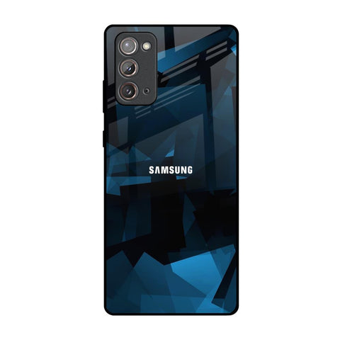 Polygonal Blue Box Glossy Case For Samsung Galaxy Note 20
