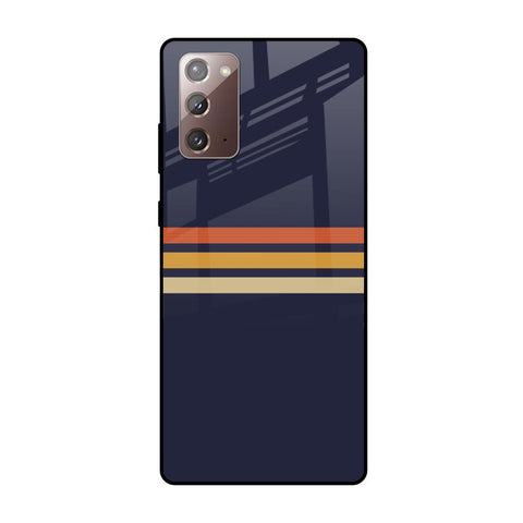 Tricolor Stripes Glossy Case For Samsung Galaxy Note 20