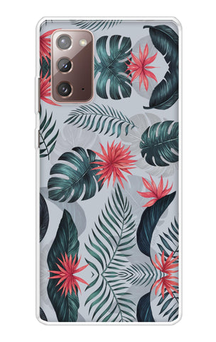 Retro Floral Leaf Soft Cover for Samsung Galaxy Note 20