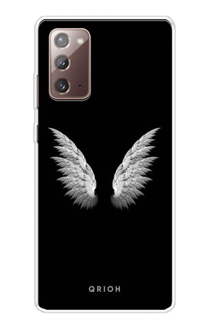 White Angel Wings Soft Cover for Samsung Galaxy Note 20