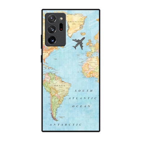 Travel Map Glossy Case for Samsung Galaxy Note 20 Ultra