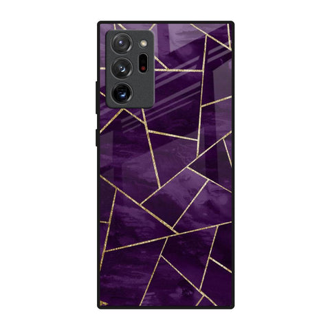 Geometric Purple Glossy Case For Samsung Galaxy Note 20 Ultra