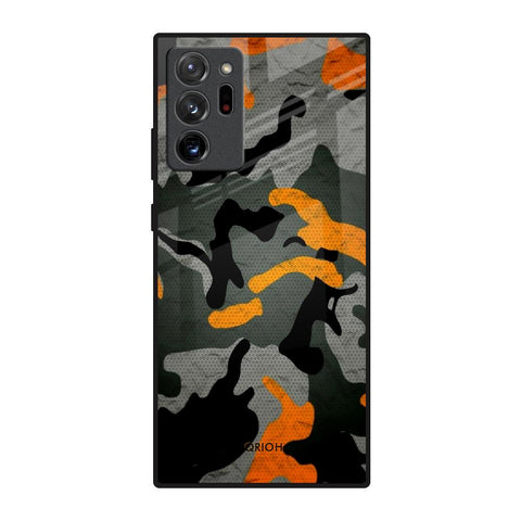 Camouflage Orange Glossy Case For Samsung Galaxy Note 20 Ultra
