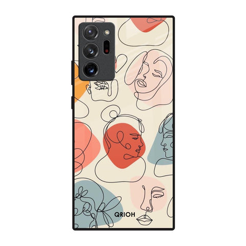 Abstract Faces Glossy Case for Samsung Galaxy Note 20 Ultra