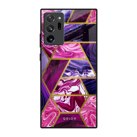 Electroplated Geometric Marble Glossy Case for Samsung Galaxy Note 20 Ultra