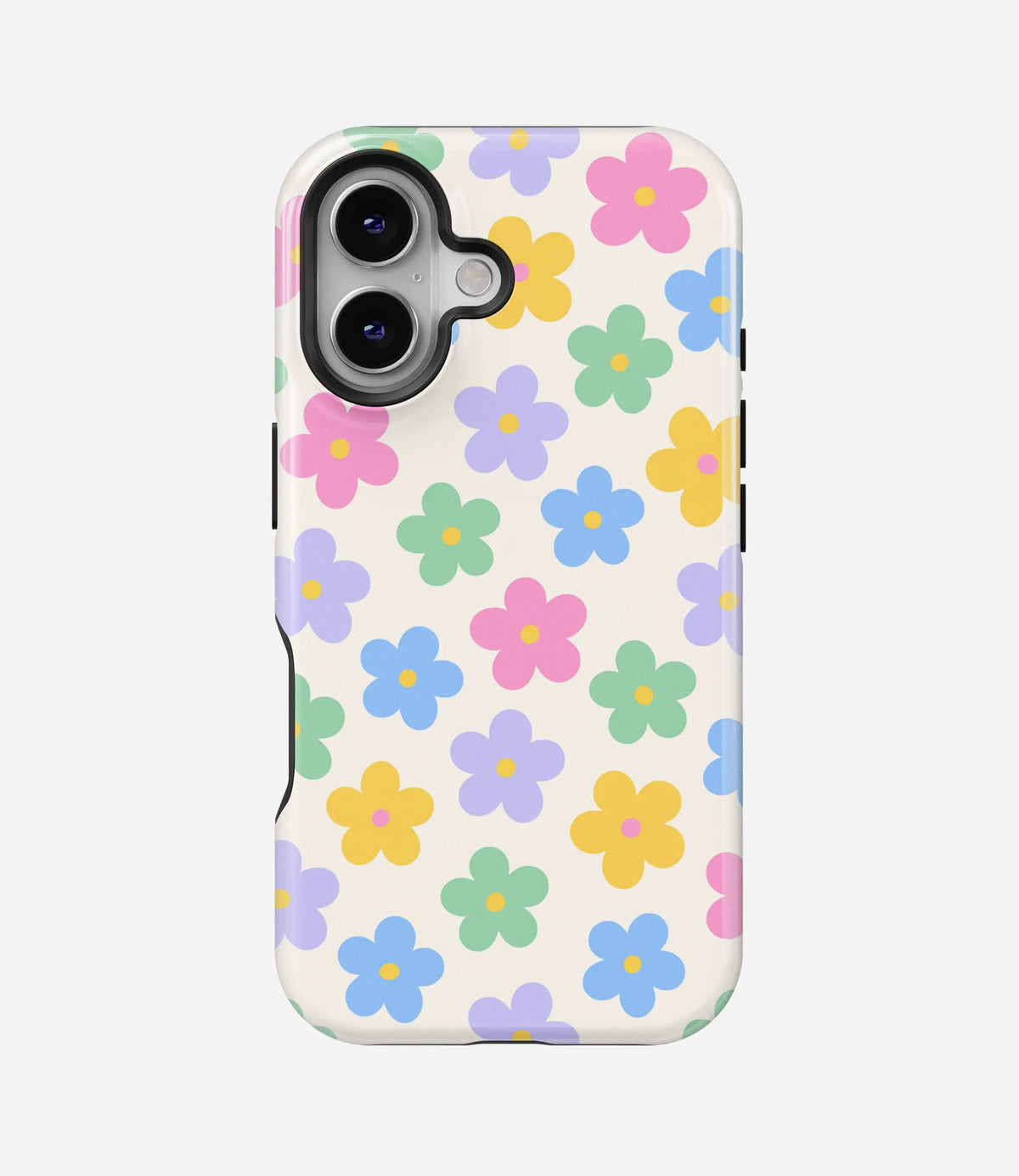 Color Pop Florals Premium Tough Shining Phone Case (Double Layer) Available For All iPhone Models
