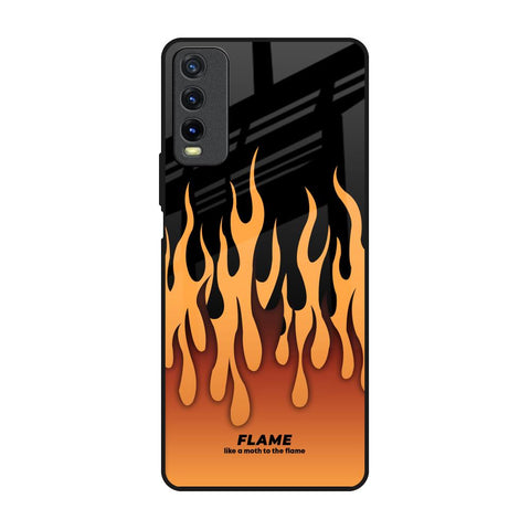 Fire Flame Glossy Case for Vivo Y20