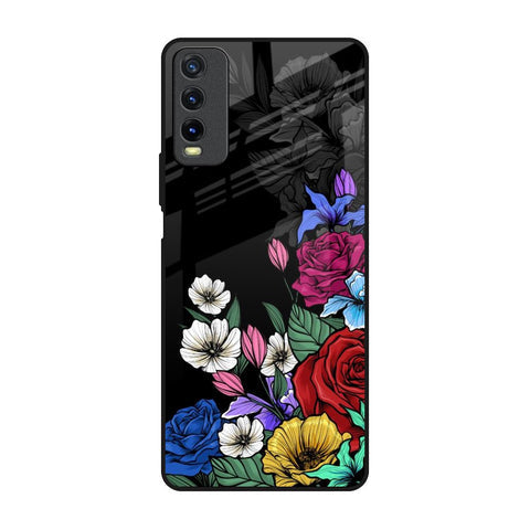 Rose Flower Bunch Art Glossy Case for Vivo Y20