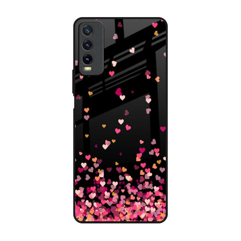 Heart Rain Fall Glossy Case For Vivo Y20