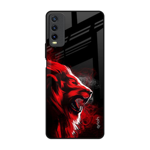 Red Angry Lion Glossy Case for Vivo Y20