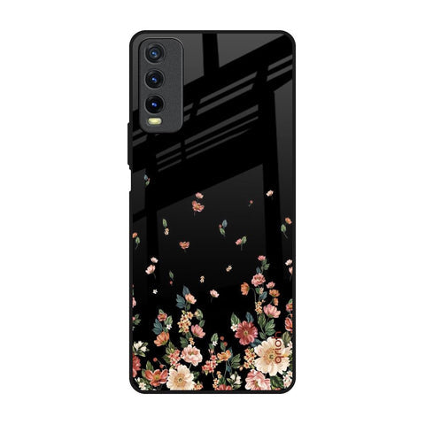 Floating Floral Print Glossy Case for Vivo Y20
