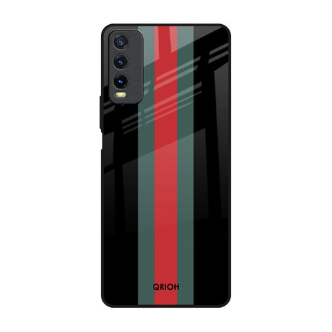 Vertical Stripes Glossy Case for Vivo Y20
