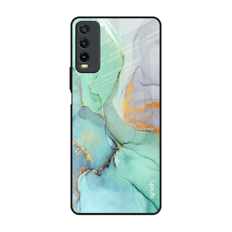 Green Marble Glossy Case for Vivo Y20
