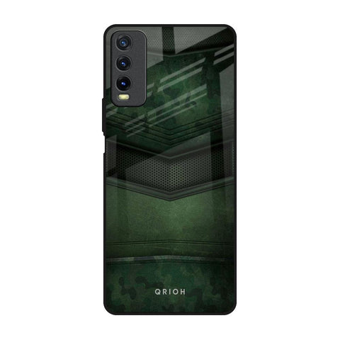Green Leather Glossy Case for Vivo Y20