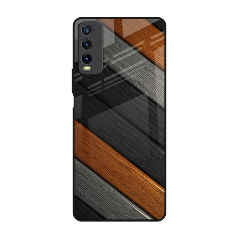 Tri Color Wood Glossy Case for Vivo Y20