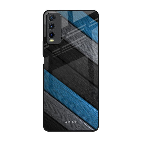 Multicolor Wooden Effect Glossy Case for Vivo Y20