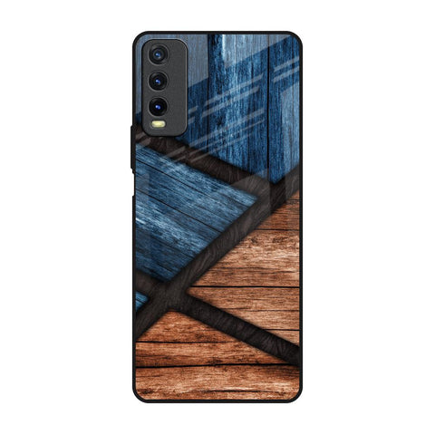 Wooden Tiles Glossy Case for Vivo Y20