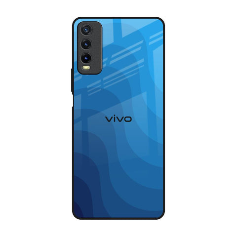 Blue Wave Abstract Glossy Case for Vivo Y20