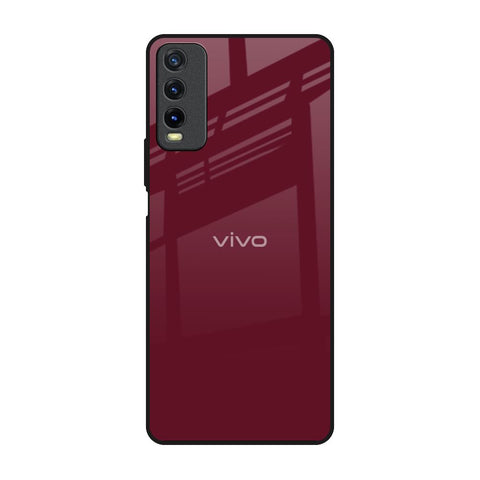 Classic Burgundy Glossy Case for Vivo Y20