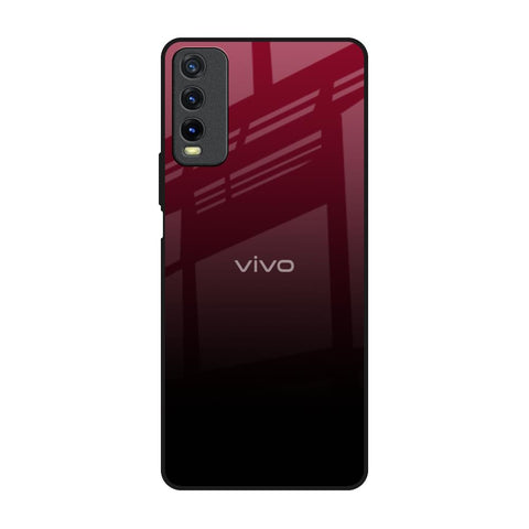 Wine Red Glossy Case For Vivo Y20