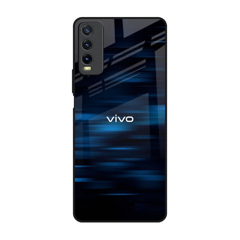 Blue Rough Abstract Glossy Case for Vivo Y20