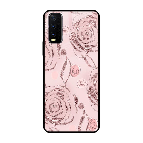Shimmer Roses Glossy case for Vivo Y20