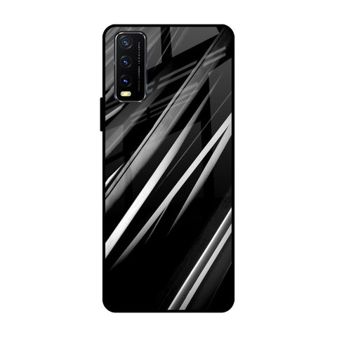 Black & Grey Gradient Glossy Case For Vivo Y20