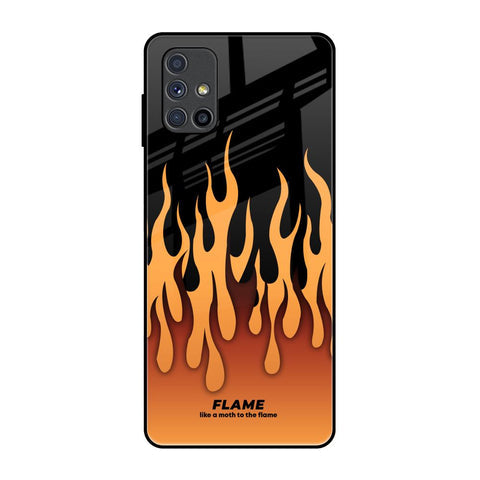 Fire Flame Glossy Case for Samsung Galaxy M51