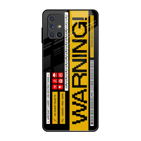 Aircraft Warning Glossy Case for Samsung Galaxy M51