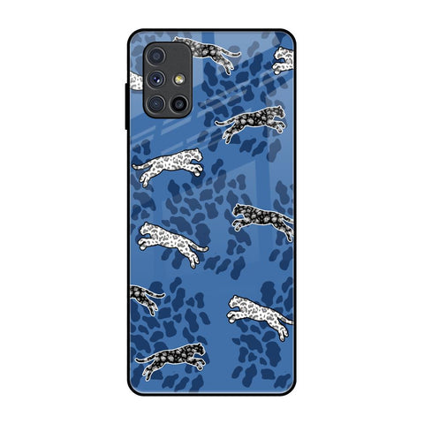 Blue Cheetah Glossy Case for Samsung Galaxy M51