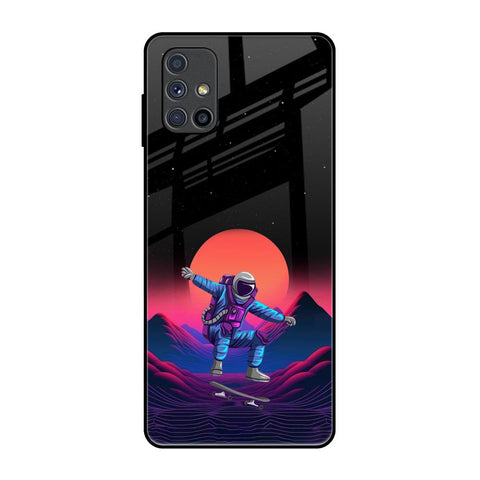 Retro Astronaut Glossy Case for Samsung Galaxy M51