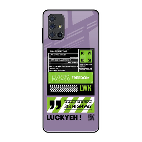 Run & Freedom Glossy Case for Samsung Galaxy M51