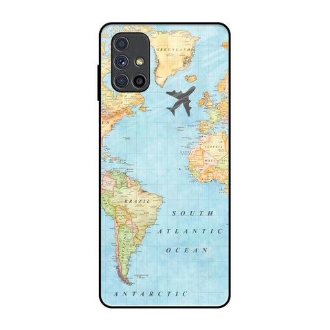 Travel Map Glossy Case for Samsung Galaxy M51