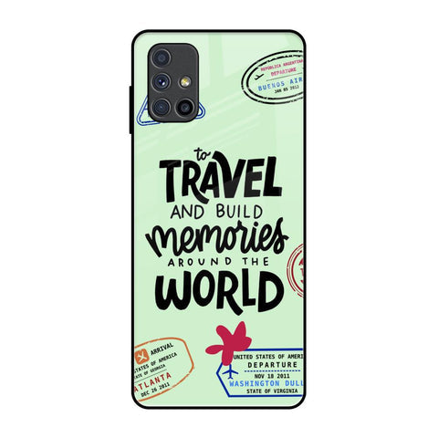 Travel Stamps Glossy Case for Samsung Galaxy M51