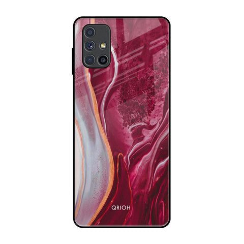 Crimson Ruby Glossy Case for Samsung Galaxy M51