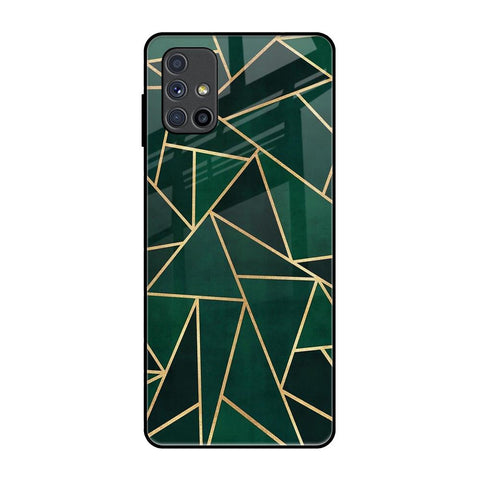 Abstract Green Glossy Case For Samsung Galaxy M51