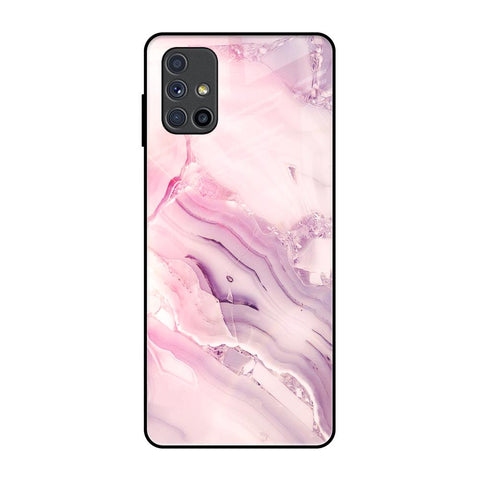 Diamond Pink Gradient Glossy Case For Samsung Galaxy M51