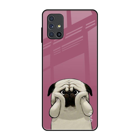 Funny Pug Face Glossy Case For Samsung Galaxy M51