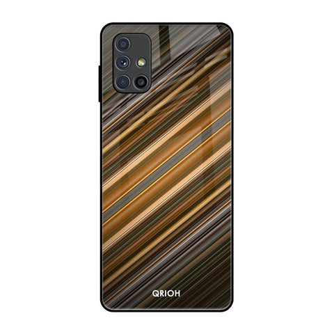 Diagonal Slash Pattern Glossy Case for Samsung Galaxy M51