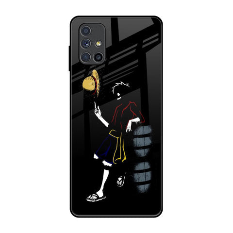 Luffy Line Art Glossy Case for Samsung Galaxy M51