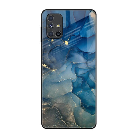 Blue Cool Marble Glossy Case for Samsung Galaxy M51