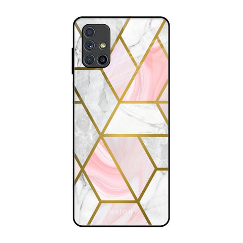 Geometrical Marble Glossy Case for Samsung Galaxy M51