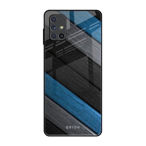 Multicolor Wooden Effect Glossy Case for Samsung Galaxy M51