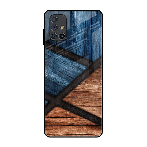 Wooden Tiles Glossy Case for Samsung Galaxy M51